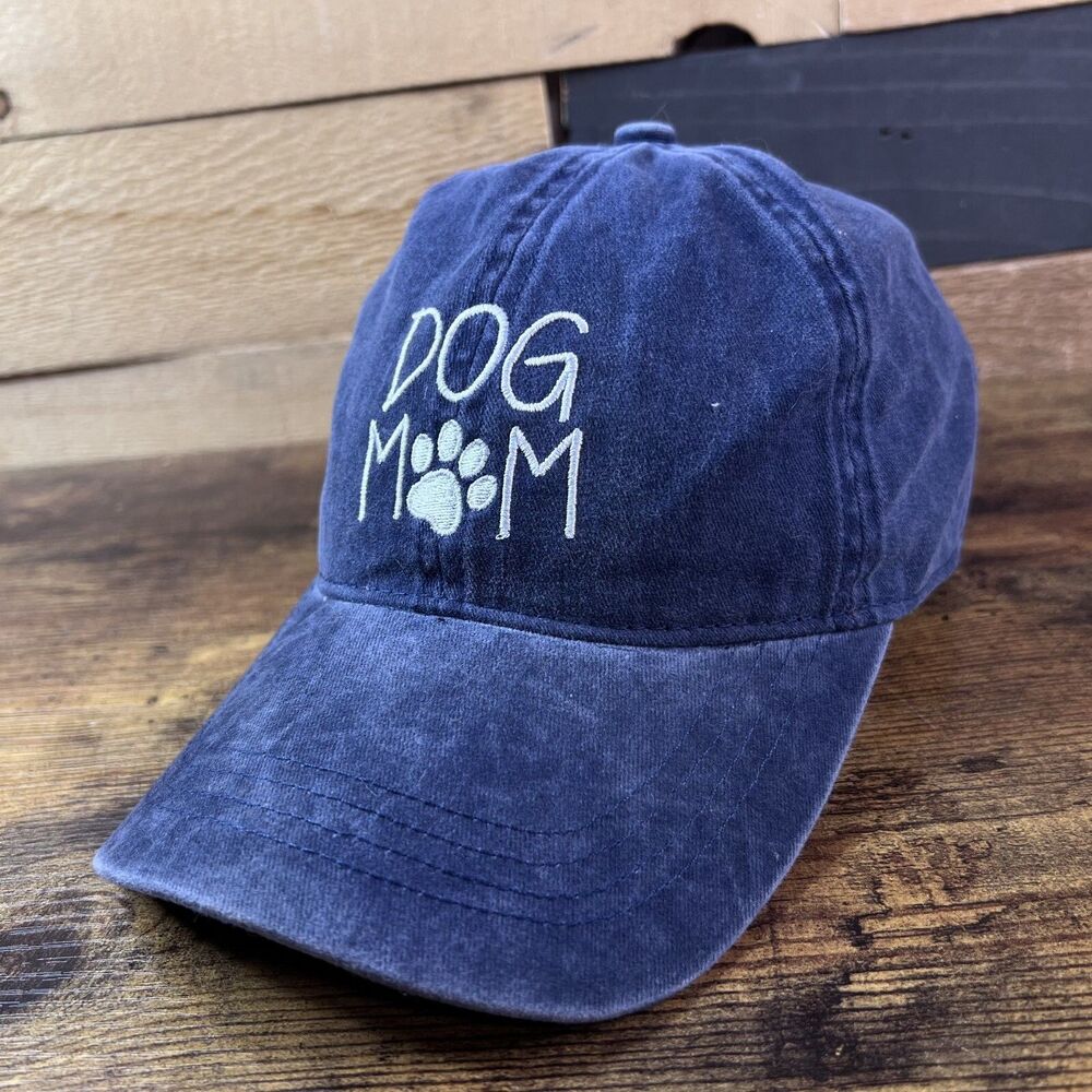 David and Young Dog Mom Embroidered Blue Hat Baseball Cap
